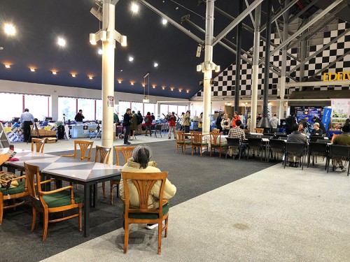 会場内の様子。温かくて快適。